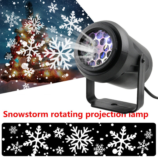 Rotating Snowflake Christmas Projector Light