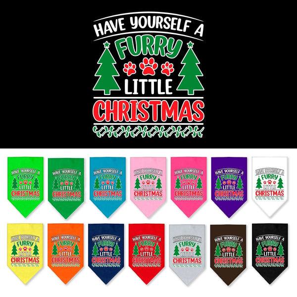 Furry Little Christmas Dog Bandana