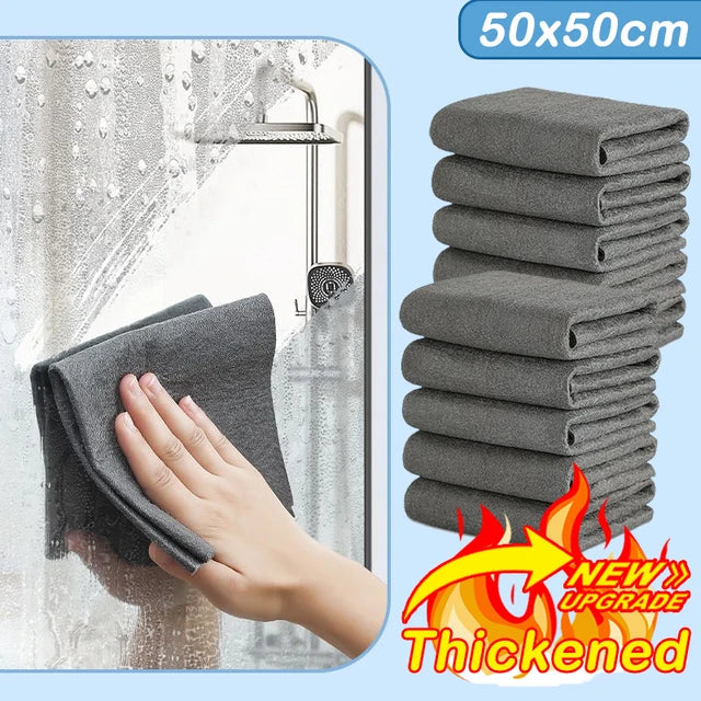 Reusable Microfiber Cleaning Cloths — Choice of Size & Pack