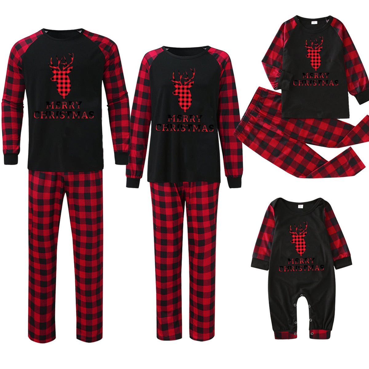 Matching Family Christmas Pajamas — Plaid Print