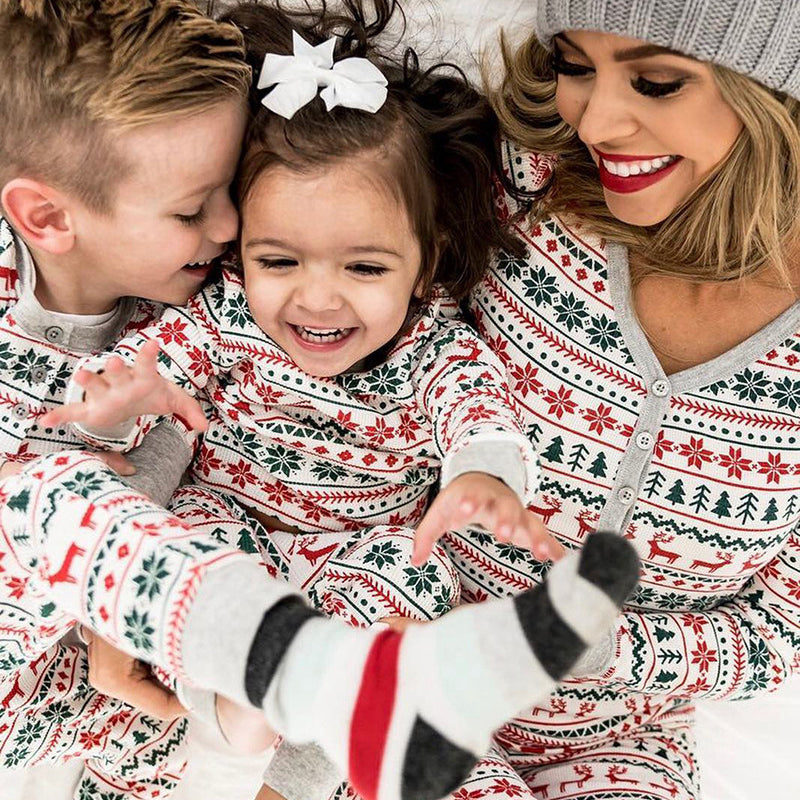 Matching Family Christmas Pajamas — Holiday Print