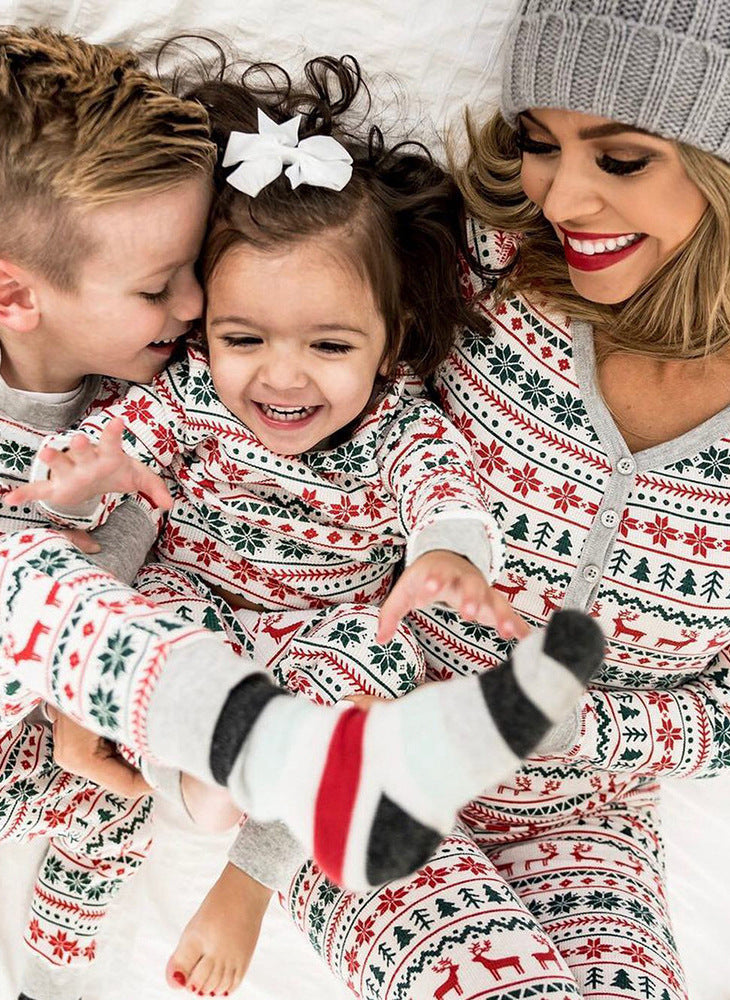 Matching Family Christmas Pajamas — Holiday Print