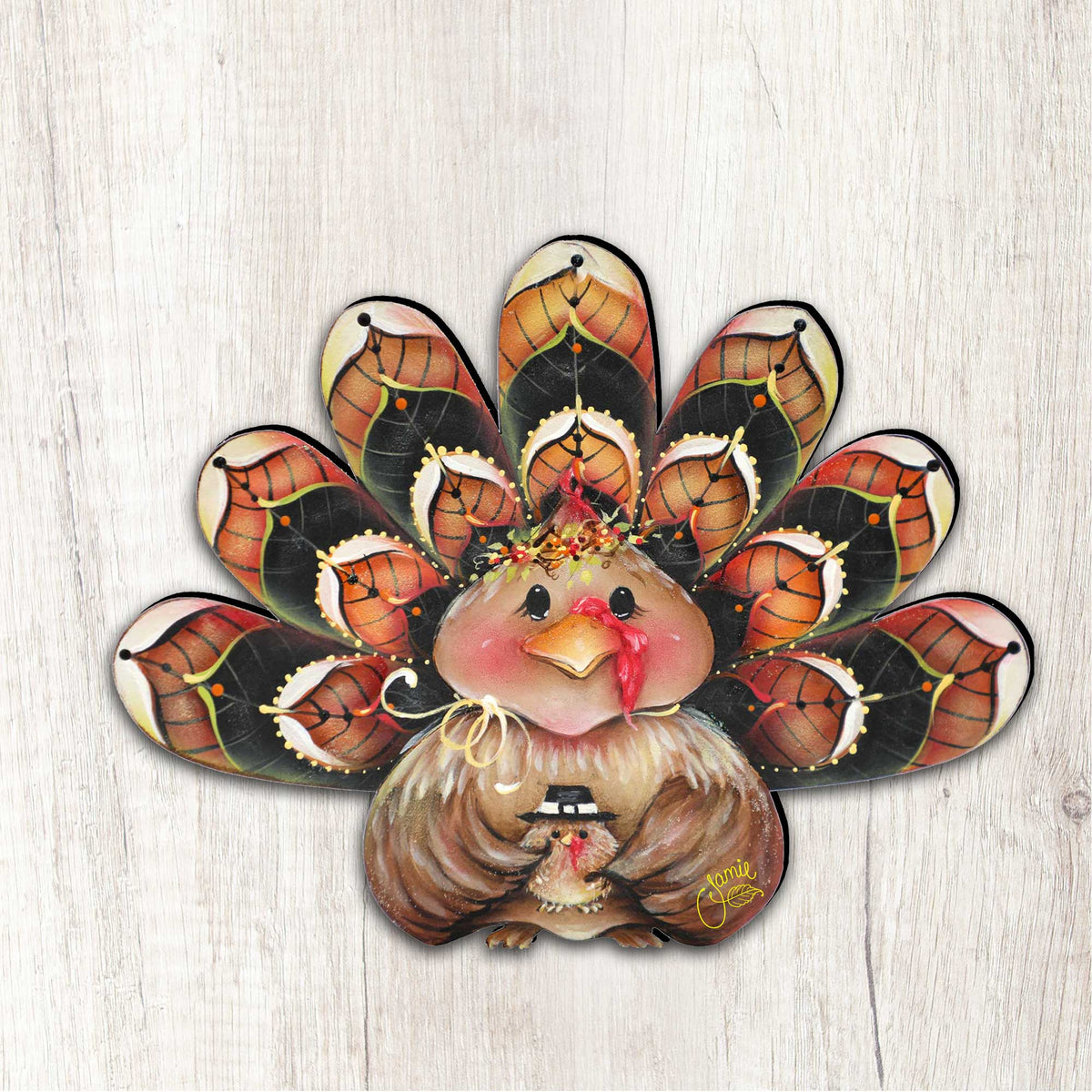 Be Thankful Turkey Door Decor by Jamie Mills-Price