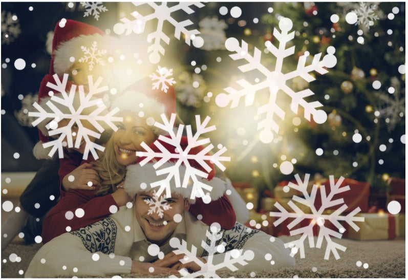 Rotating Snowflake Christmas Projector Light