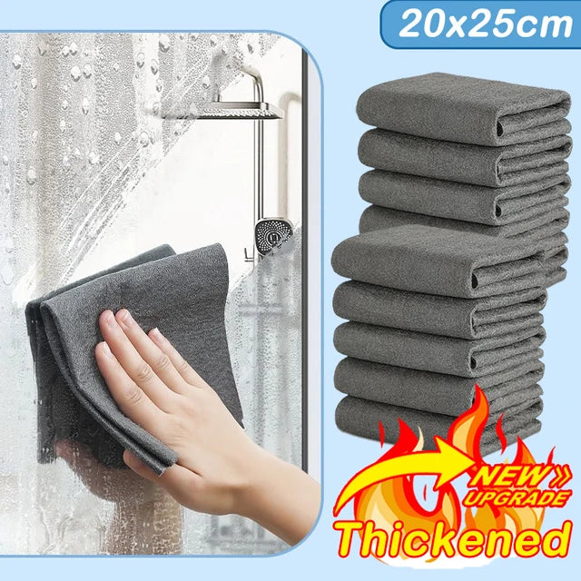 Reusable Microfiber Cleaning Cloths — Choice of Size & Pack