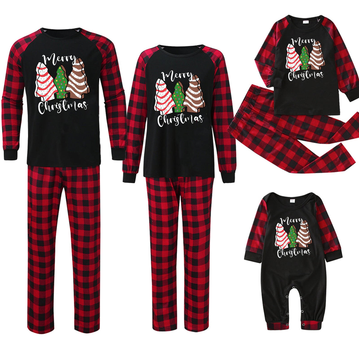Matching Family Christmas Pajamas — Plaid Print