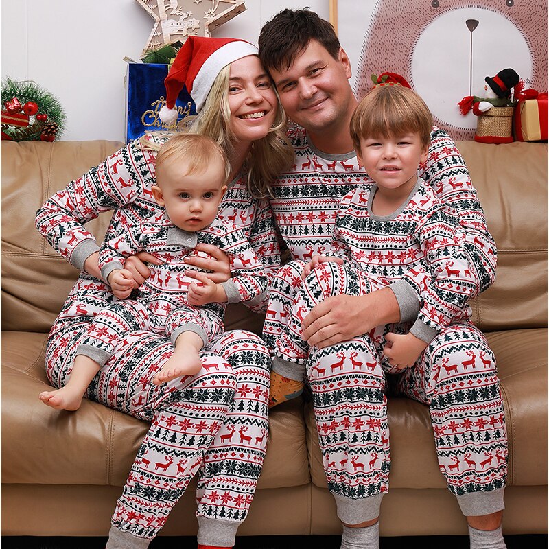 Matching Family Christmas Pajamas — Holiday Print