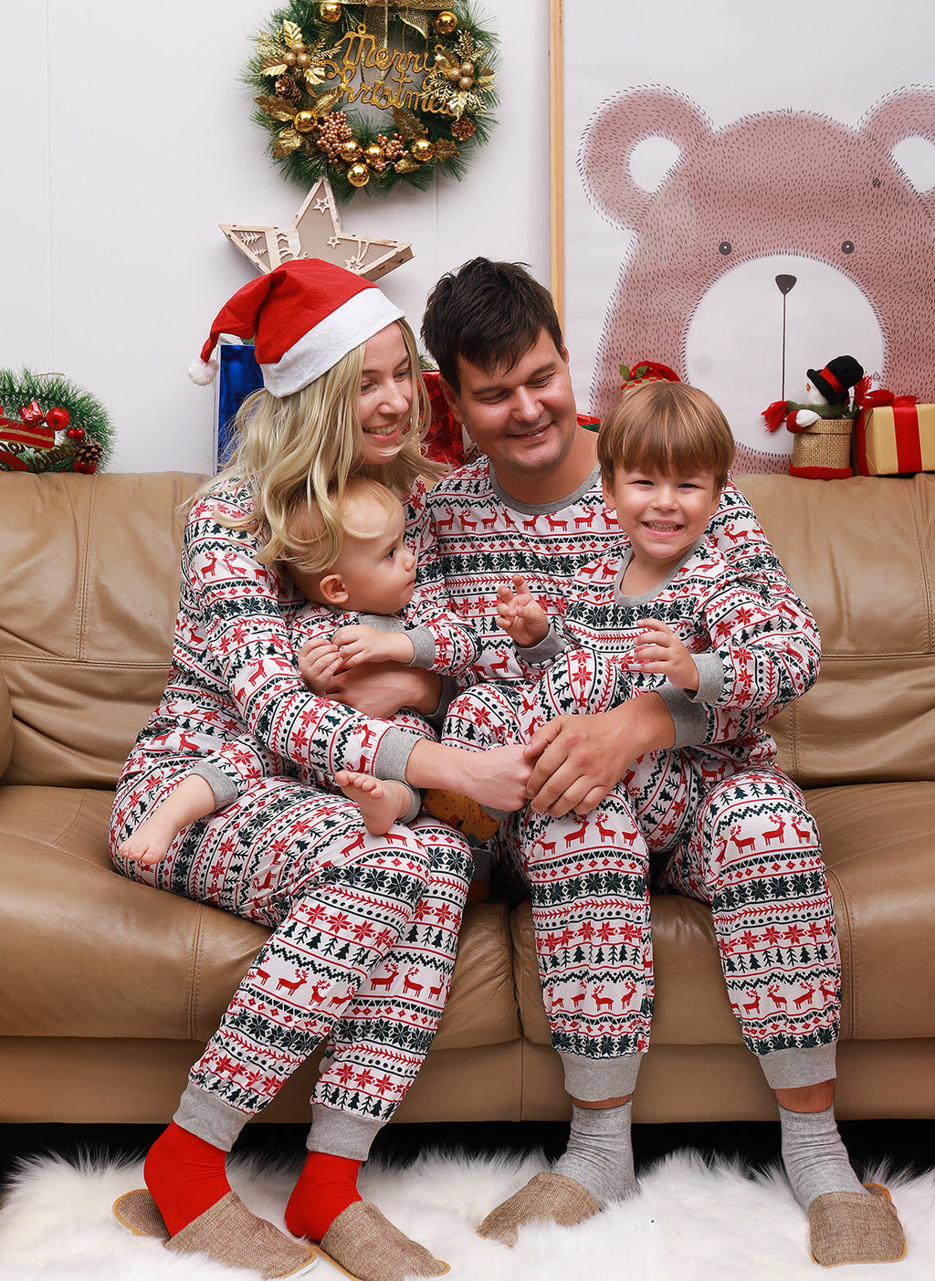 Matching Family Christmas Pajamas — Holiday Print