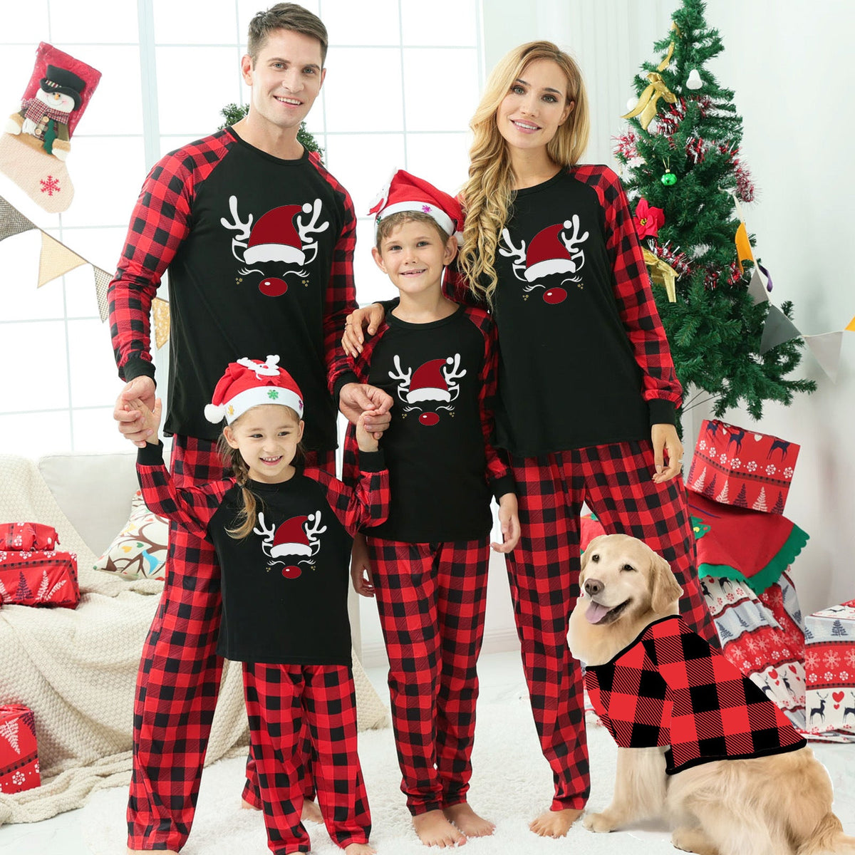 Matching Family Christmas Pajamas — Plaid Print