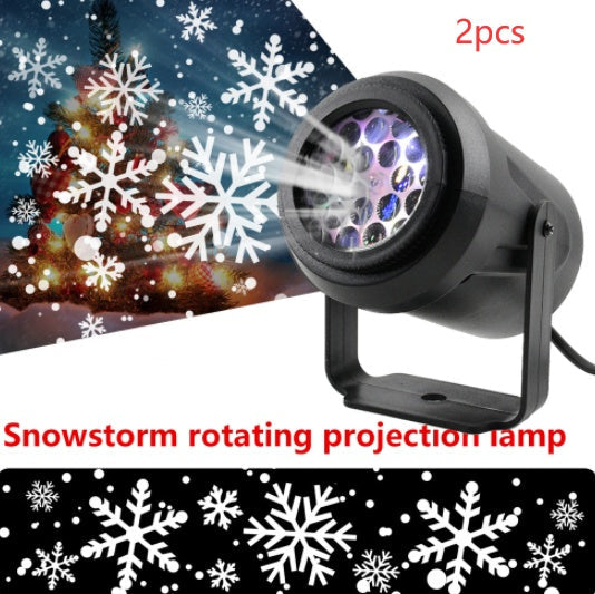 Rotating Snowflake Christmas Projector Light