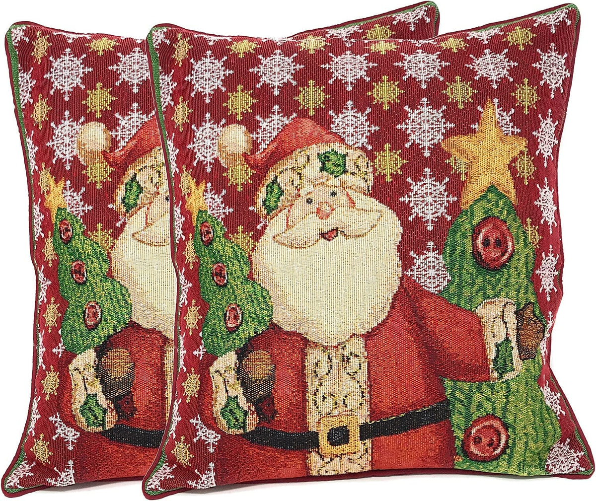 Tache Santa Christmas Pillow Cover — Choice of Pack