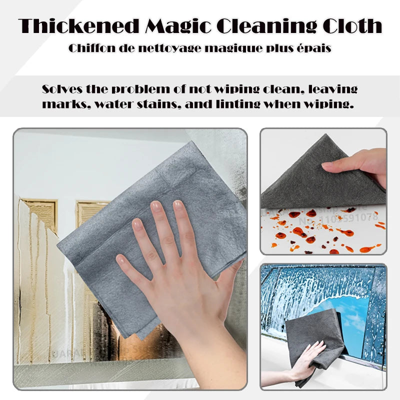 Reusable Microfiber Cleaning Cloths — Choice of Size & Pack