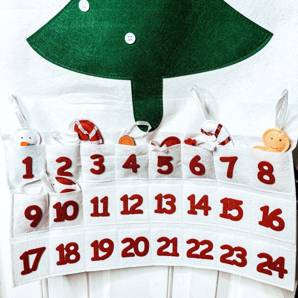 Reusable Felt Christmas Advent Calendar — Hanging Tree Countdown