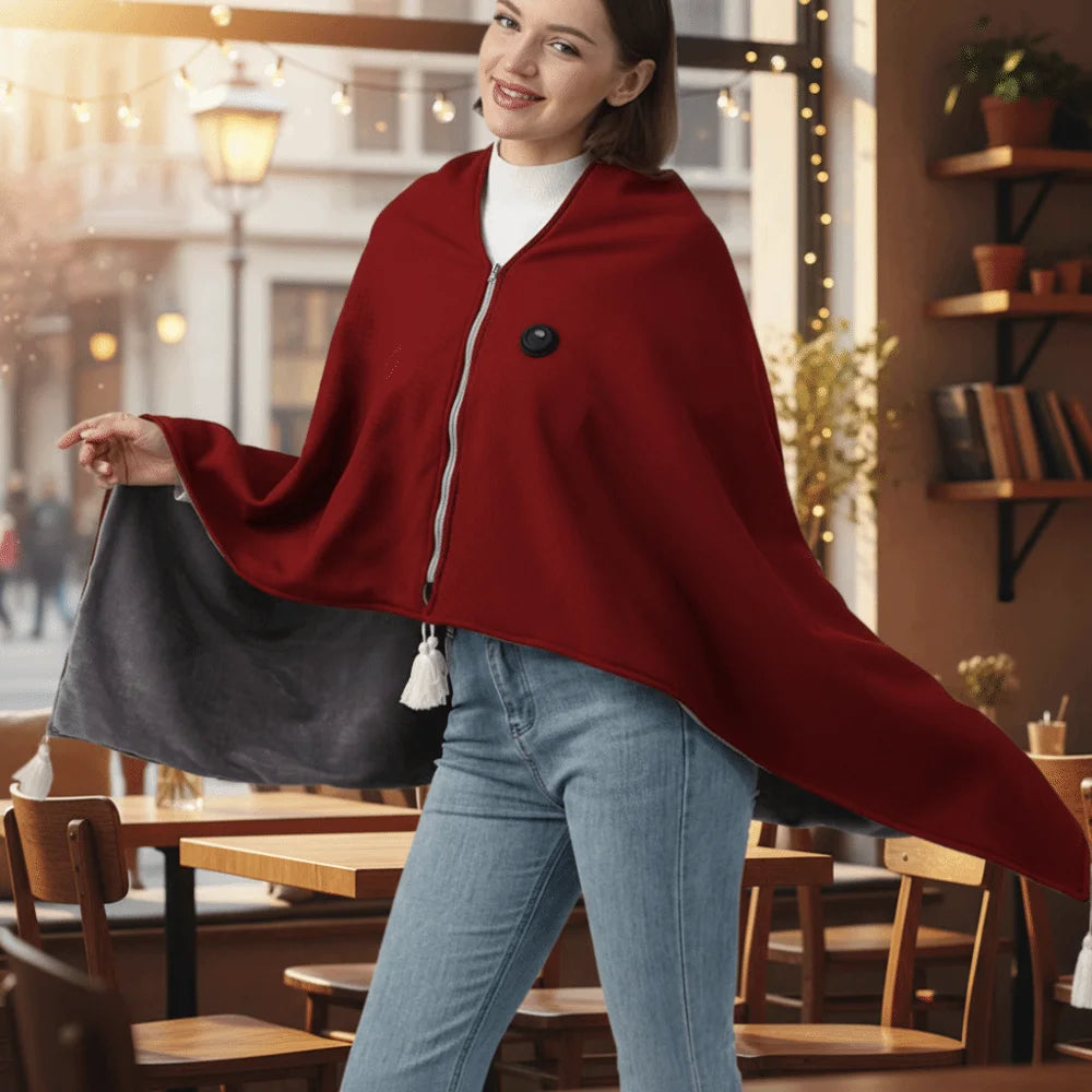 Wearable Heated Shawl Wrap