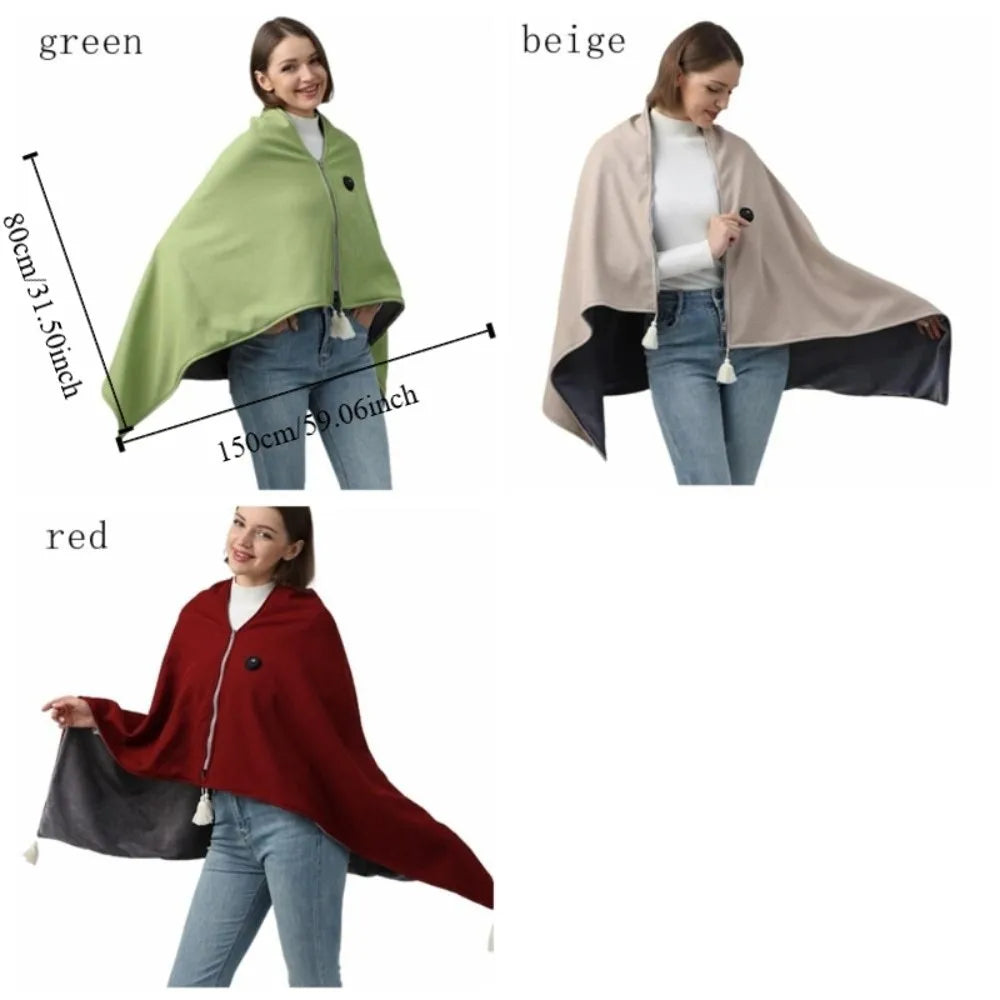 Wearable Heated Shawl Wrap