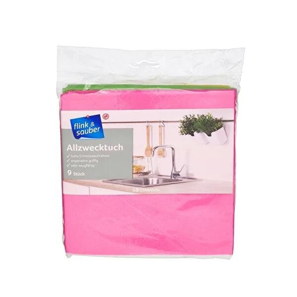 Flink & Sauber Reusable Cleaning Cloths — 9-Pack