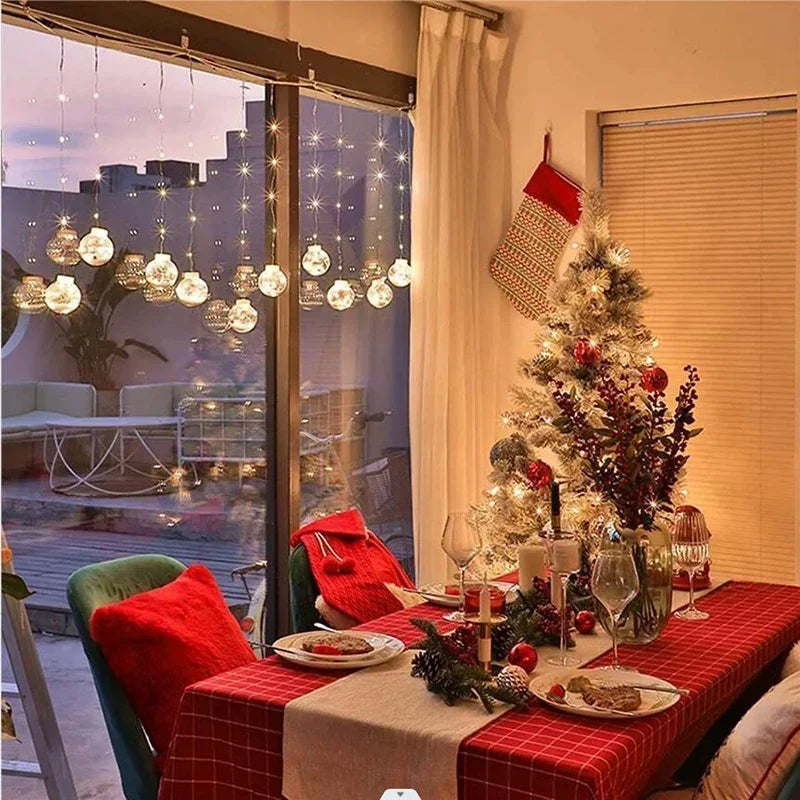 Christmas Curtain String Lights — 10 Decorative Lights