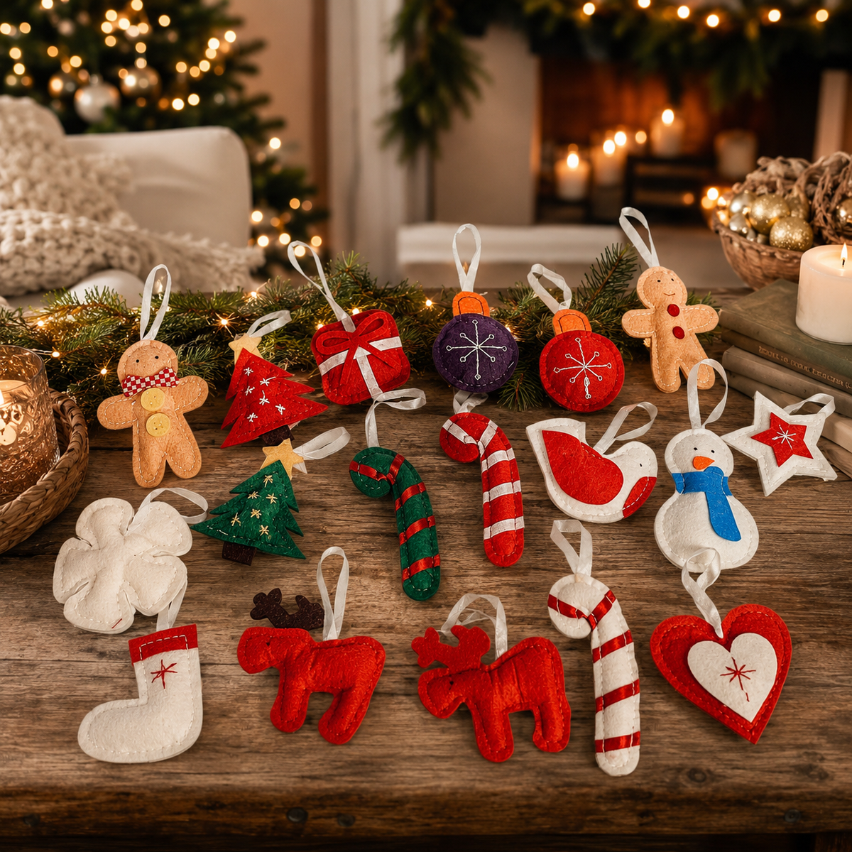 Reusable Felt Christmas Advent Calendar — Hanging Tree Countdown