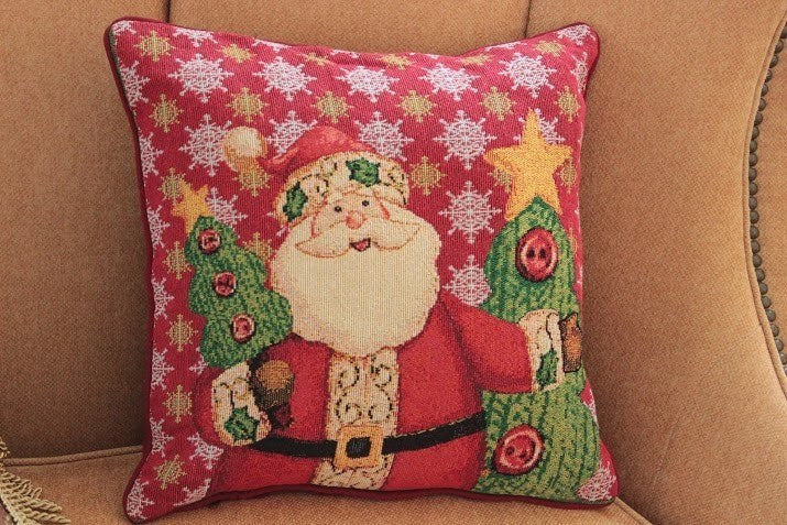 Tache Santa Christmas Pillow Cover — Choice of Pack