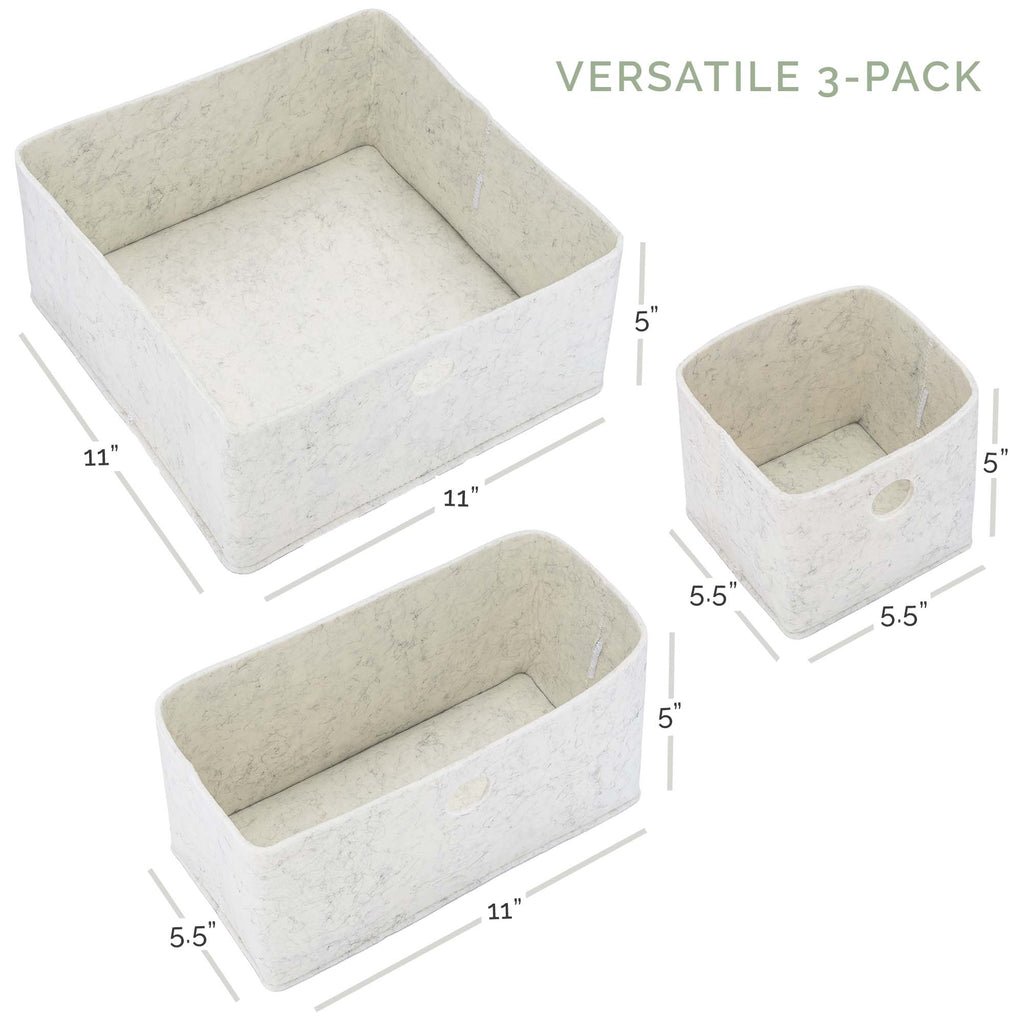 Felt Drawer Organizers — 3-Piece Set