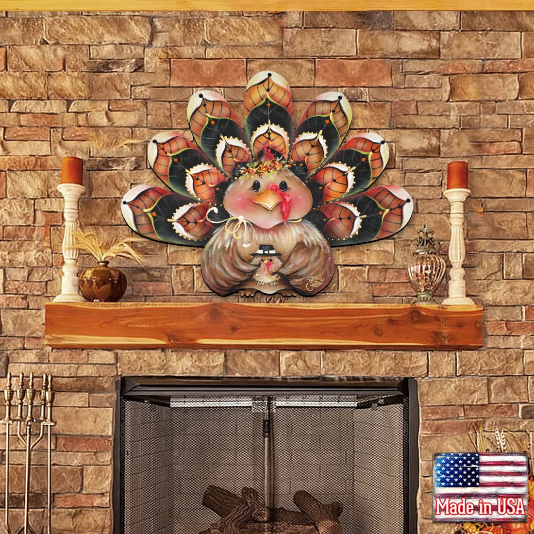 Be Thankful Turkey Door Decor by Jamie Mills-Price