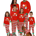 Matching Family Christmas Pajamas — Red Cartoon Print