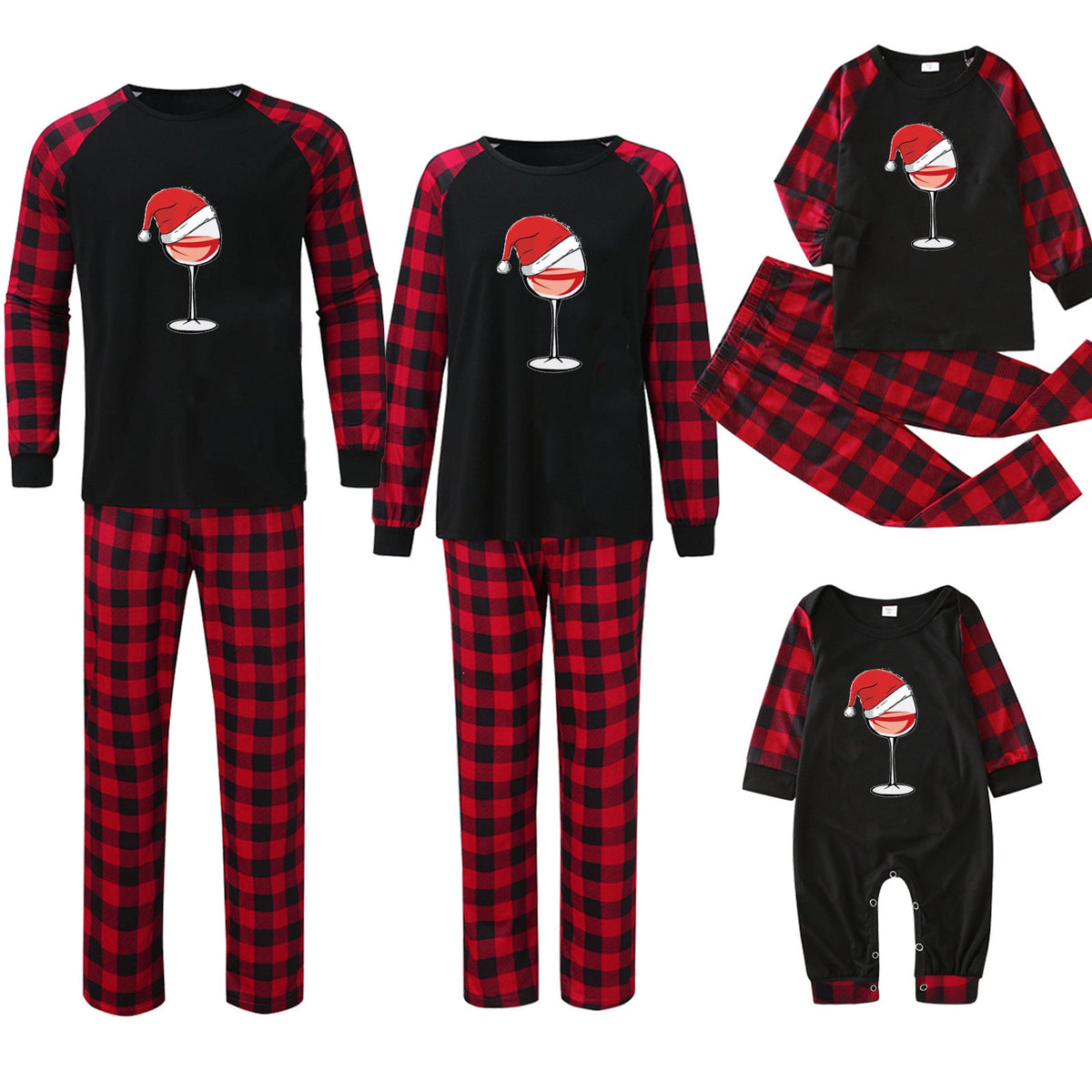 Matching Family Christmas Pajamas — Plaid Print