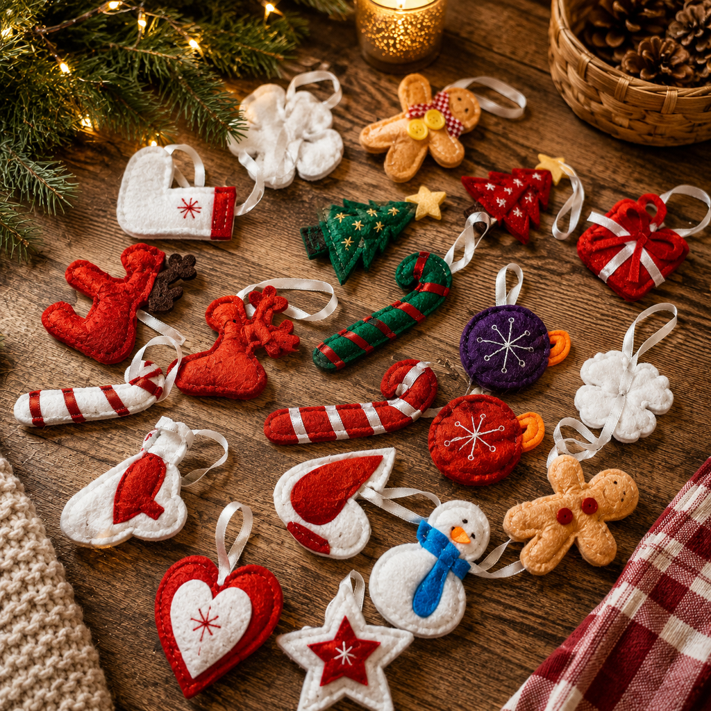 Reusable Felt Christmas Advent Calendar — Hanging Tree Countdown