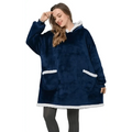 Oversized Sherpa Wearable Blanket Hoodie — Cozy Holiday Gift